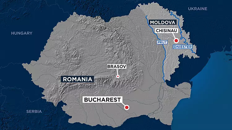 Romanian political map