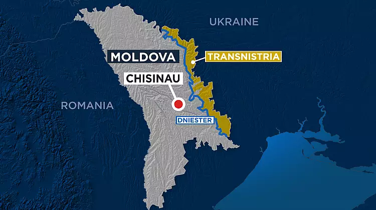 Moldova political map